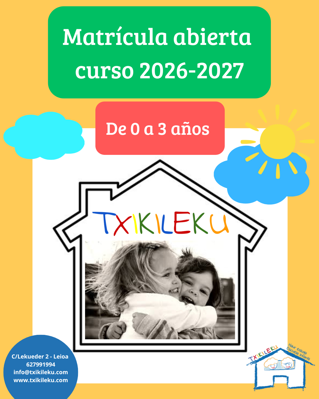 Curso 2026 - 2027 - Matrícula abierta 